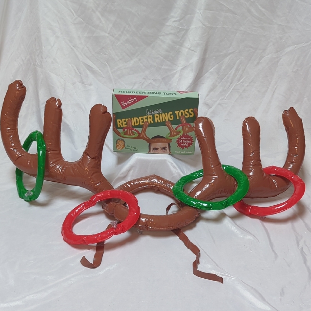 Wembley Inflatable Reindeer Ring Toss Christmas Party Hunting Drinking Game
